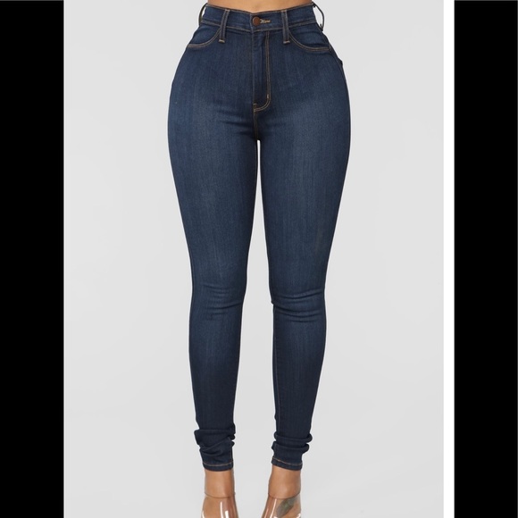 Fashion Nova Classic Beauty Skinny Jeans Dark Denim - Picture 3 of 3
